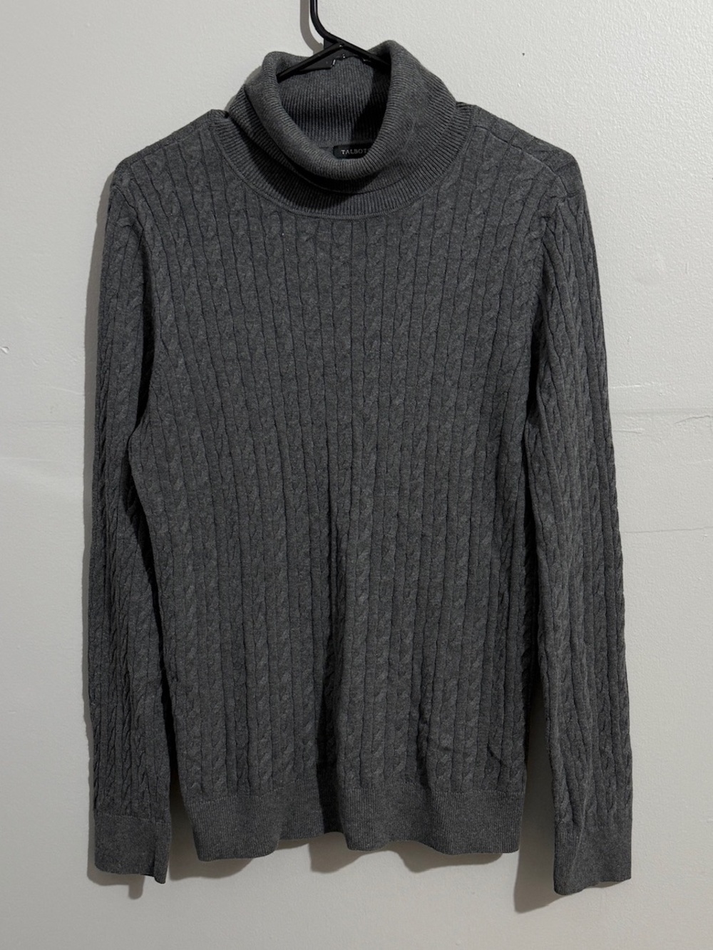 Talbots Sweater Womens Medium Turtleneck Long Sleeve Cableknit Preppy Old Money